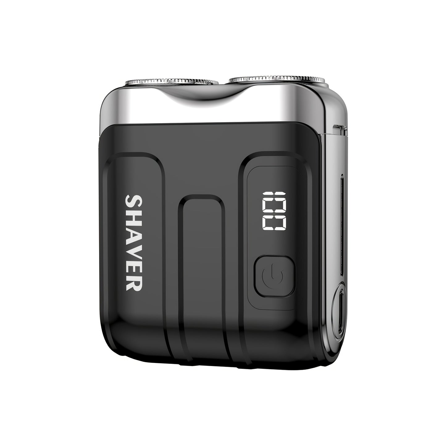 New Upgraded Mini Electric Portable Dual Blade Floating Men's Electric Shaver with Digital Display, Five Color Options, Clean Shaving, USB Charging, Travel Business Trip Hotels Men Grooming Tools
