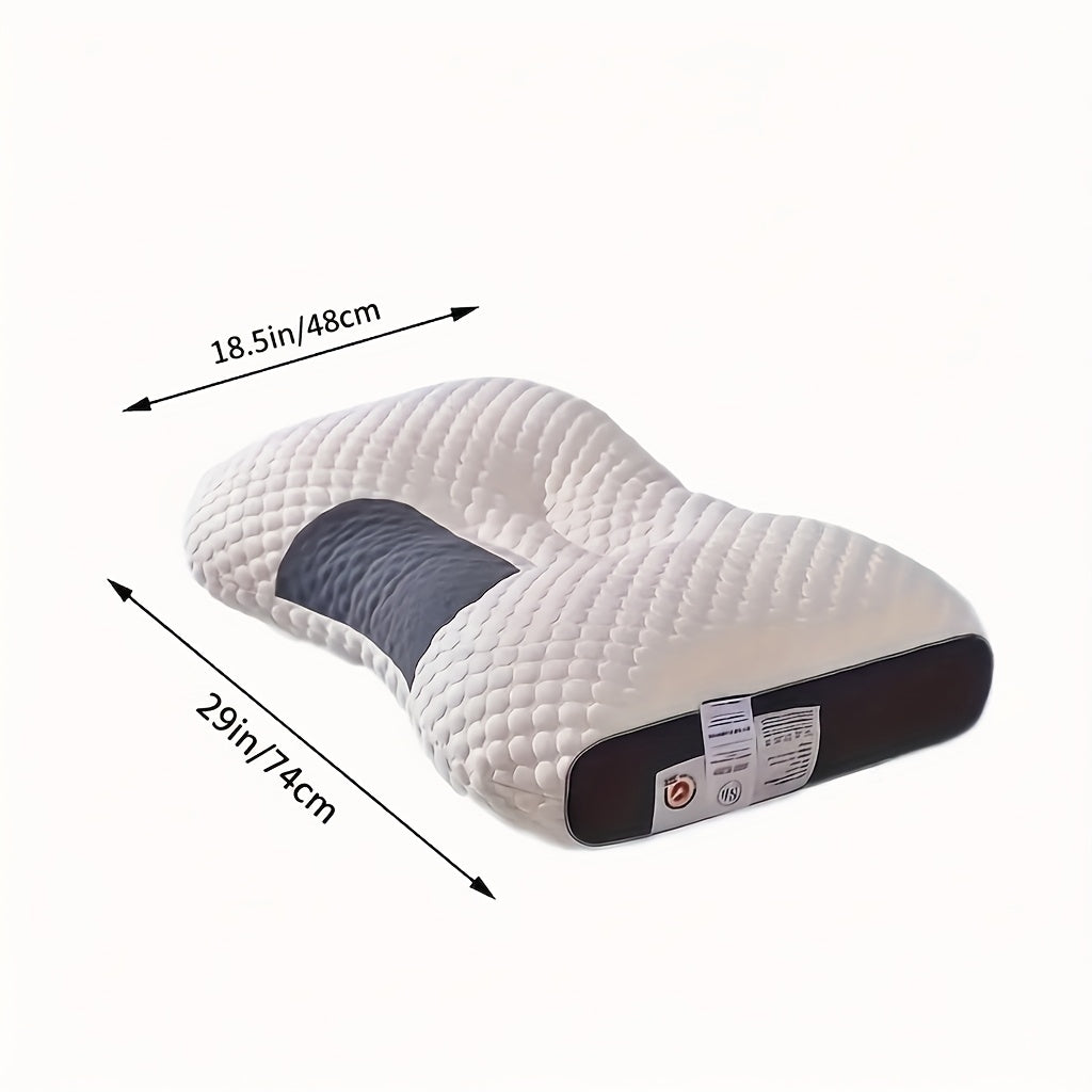 2PCS Set Neck Pillow, Suitable for Soft Sleep, Adjustable Ergonomic Contour Support Pillow, High-Quality Pillow Core, Detachable Pillowcase