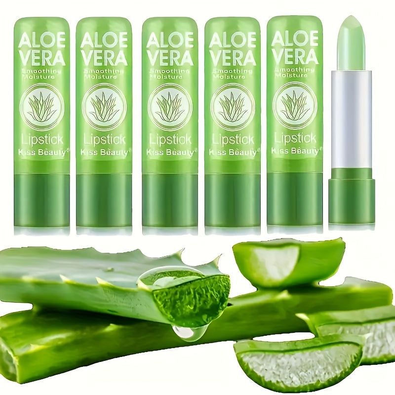 3 PCS Set 24-hour Long-lasting Color-Changing Lip Balm, with Magical Lipstick Effect, Greek Plants Natural Aloe Vera Lip Balm Personal Care Supplies