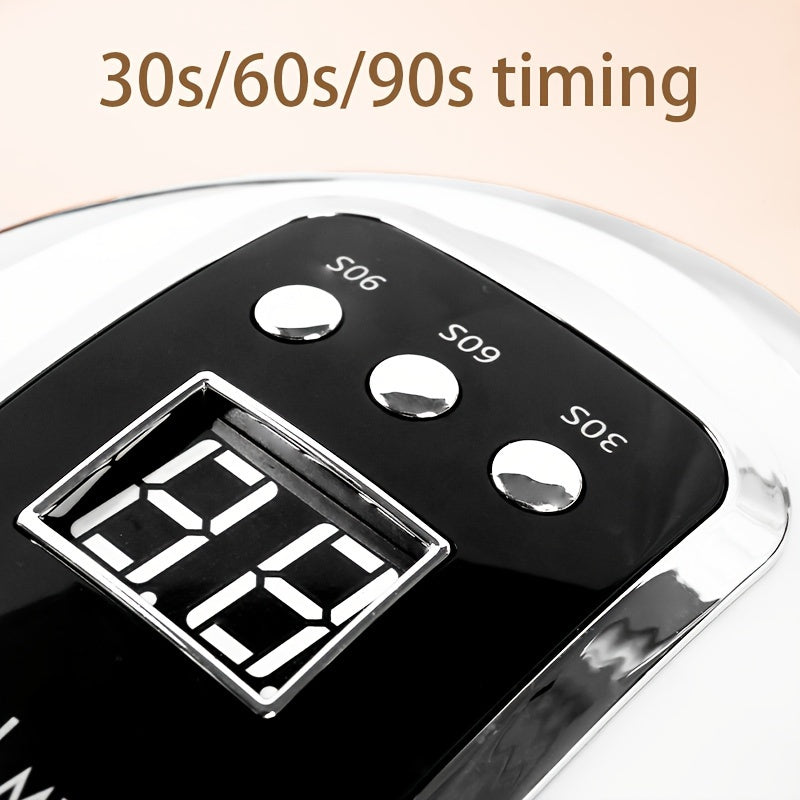 Professional Quick-Dry /LED Nail Lamp - /LED Light Machine for Fast Gel Polish, LCD Display & Operation (Adapter-Free) - & Salon Use, Low-Power /Blue Light for -Free Nail Hardening, No Odor