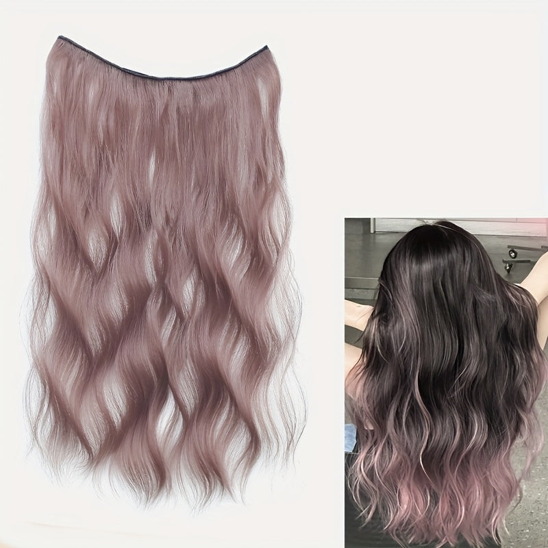 15 Colors 55.88cm Women's 22-Inch Long Curly Wave Synthetic Hair Wig - Brown/Red Blonde Purple/Pink/Pinkish-Red/Purple/Pink/Pinkish-Women Hair Extensions