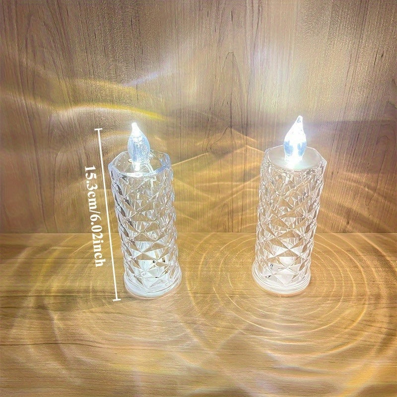 NEW 6PCS Set LED Pillar Candles - Battery-Operated, Flameless & Effortless Glow - Perfect for Proposals, Anniversaries, Weddings, Christmas - Safe & Long-Lasting - Eternal Romance, Effortless Lighting, Candle Lighting