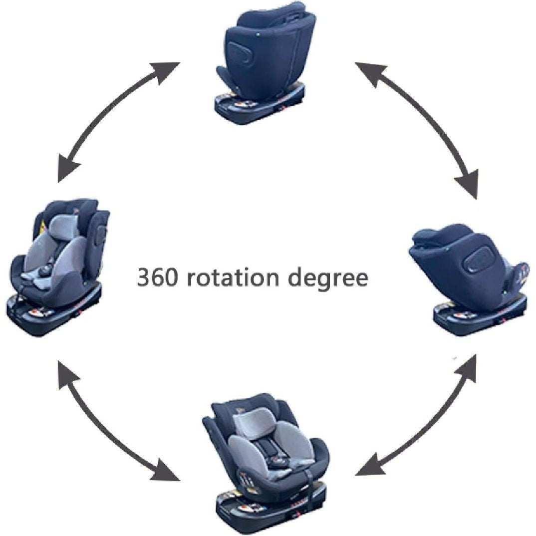 Multi Recliner Swivel ISOFIX R129 360 Rotating Car Vehicle Padded Seat Booster for Stage 0123 Babies Safety Travel Accessories Safety Supplies