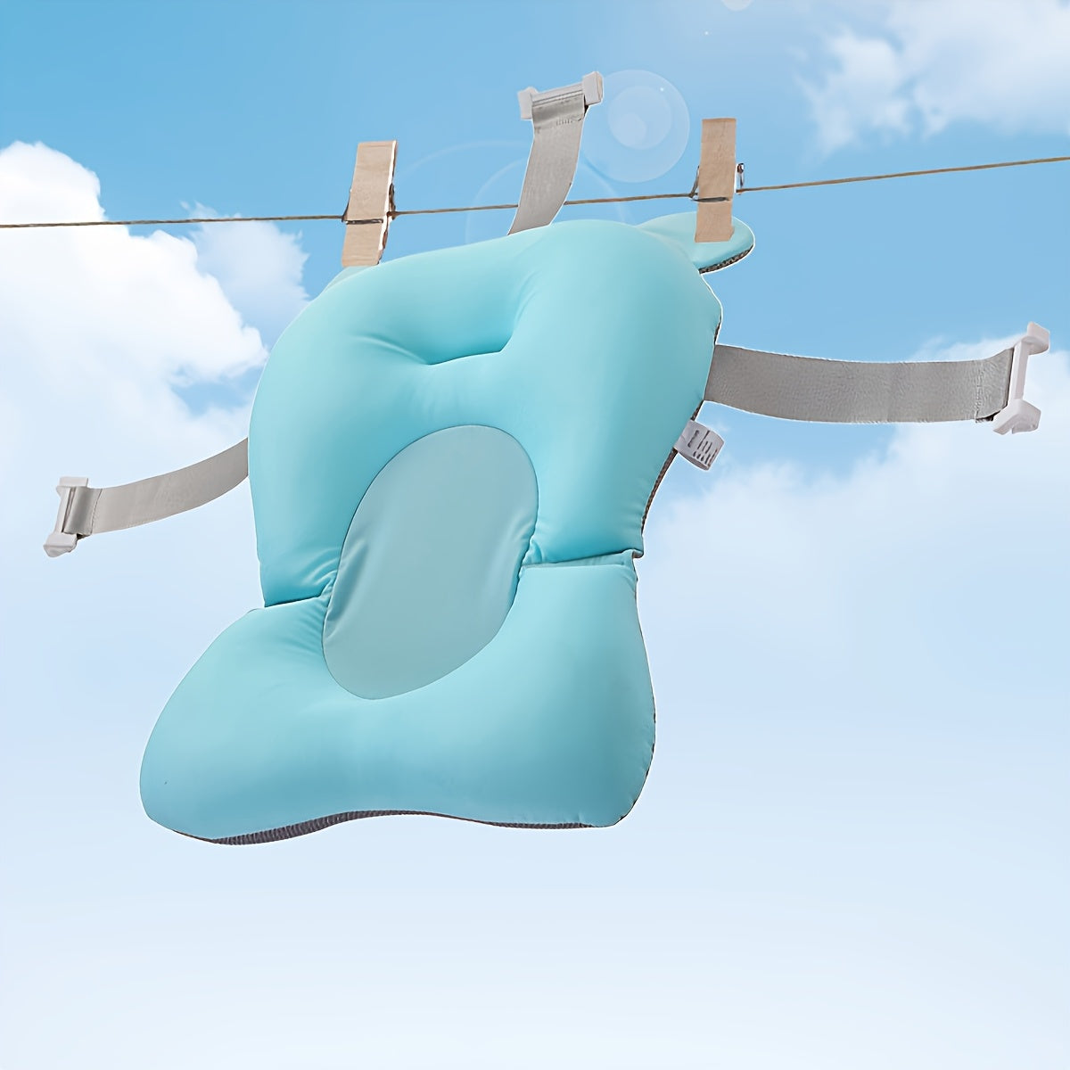 A Baby Float Pad with Adjustable Straps for a Comfortable Bathing Experience, Made of Breathable Polyester Mesh, Suitable for Both Boys And Girls in Bathtubs, a Must-Have for Expectant Parents, And a Perfect Gift for Babies f