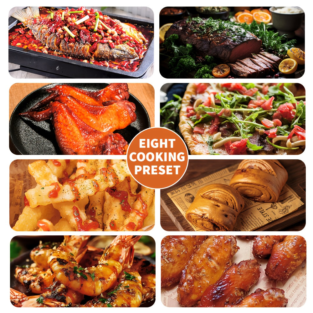 Top Quality Air Fryer, New 9L LED Large Capacity Dual Zone Digital Air Fryer Oven Pot - 2400W, Oil-Free Low-Fat Healthy Cooking, Multi-Functional, Easy to Use, Space-Saving Design for Home Kitchen, Multi-Pot Roasting, Baking,