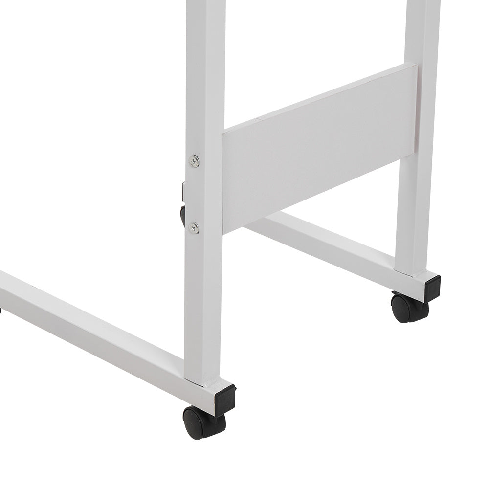 Adjustable Height Movable C-Shaped Laptop Desk, Bedroom Bed Side Table, Breakfast Tray Table, Nursing Dining Table, Study Writing Desk, Mobile Workbench, Sturdy And Durable