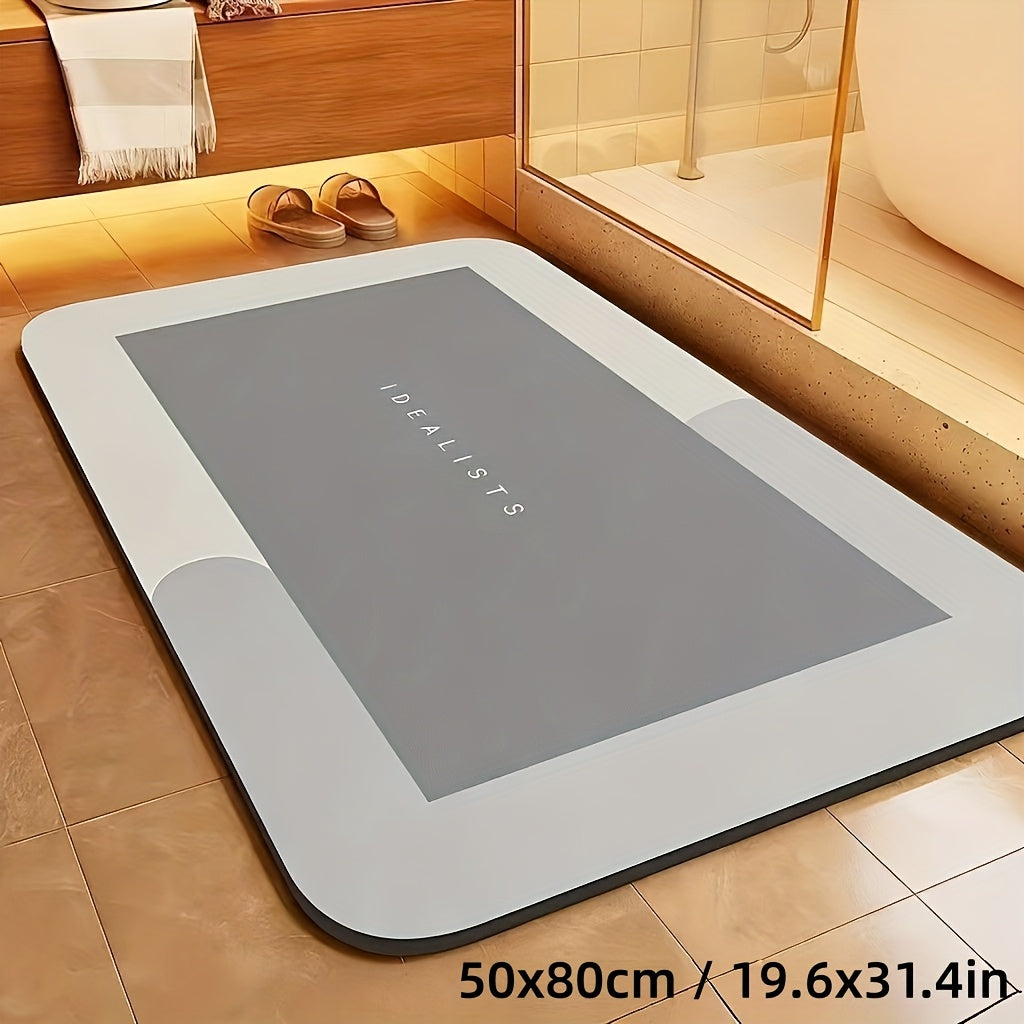 NEW Extra Absorbent Bath Mat - Quick-Dry, Non-Slip Floor Mat, Soft and Comfortable, Suitable for Bathroom, Toilet, Shower, Laundry Room, Bedroom, Living Room, Kitchen, Door Mat