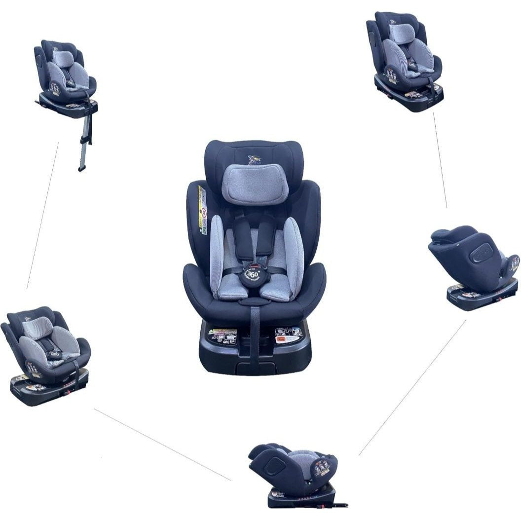Multi Recliner Swivel ISOFIX R129 360 Rotating Car Vehicle Padded Seat Booster for Stage 0123 Babies Safety Travel Accessories Safety Supplies
