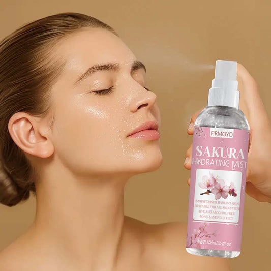 Japanese SAKURA HYDRATING MIST 100ml/3.4fl.oz - Hypoallergenic Cherry Blossom Water Spray for Sensitive & Dry Light Beige, On-the-Go Moisturizing, Natural Formula, Travel-Friendly Refresher for All Light Beige Types (Light Be