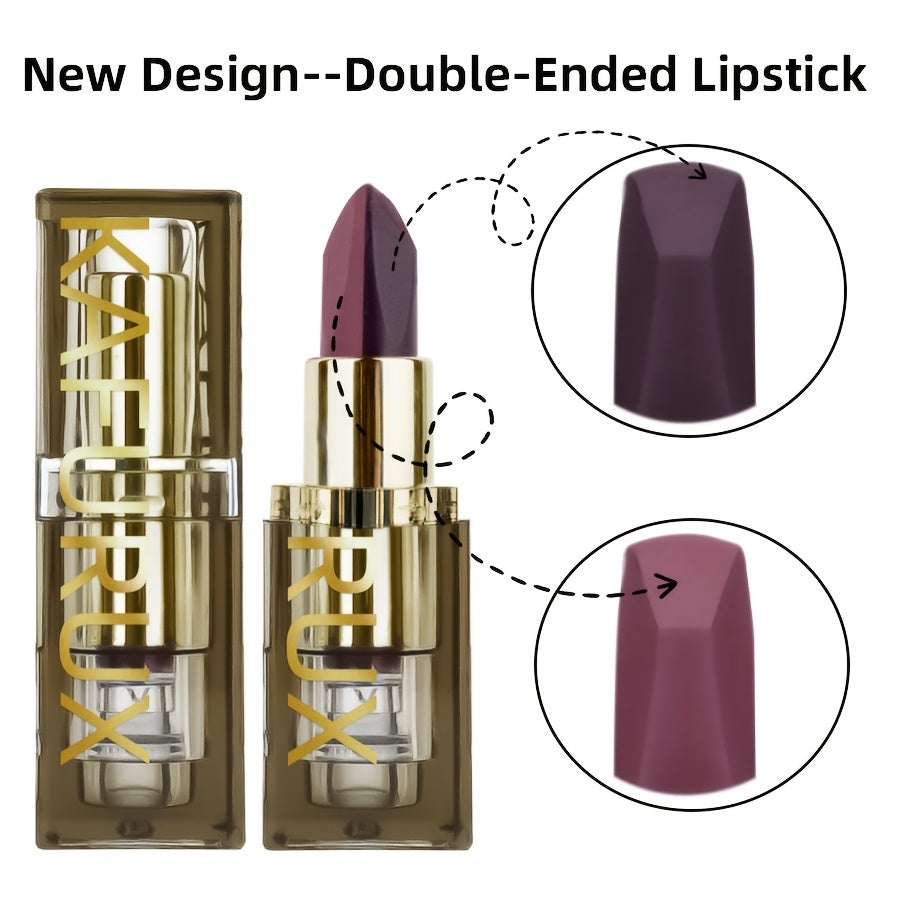 Colorfast Two-Toned Lipstick, Easy to Color, Waterproof, Sweatproof, Lasting Makeup, Lip Liner