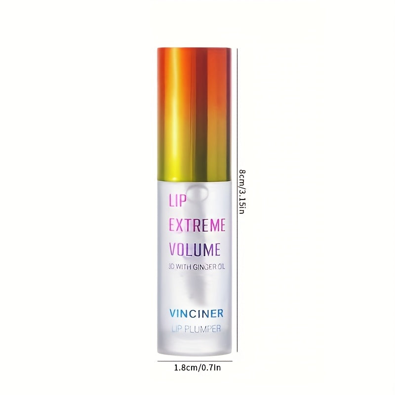 2 PCS Set Long-Lasting Korean  Lip Oil Essence, Instant Plumping Effect - High-Gloss Liquid Lipstick, Enhances Lip Volume and Shape, Easy Application with Brush or Dropper Cap