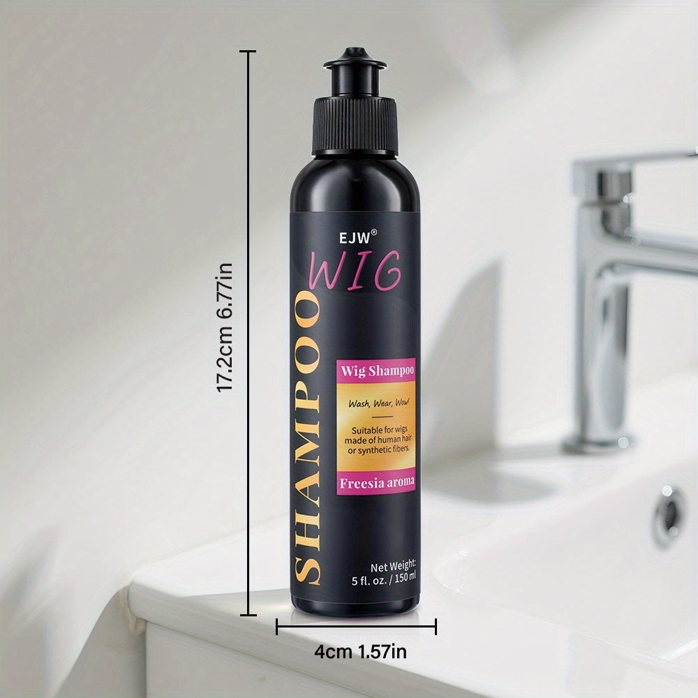 150ml Wig Shampoo with Keratin, Cleanses Wigs for a Smoother and Shinier Finish, Suitable for Fiber Synthetic Wigs and Artificial Hair Care Tool, Hair Wigs, Hair Wigs for Women, Wig Shampoo And Conditioner, Wig Shampoo And Ha