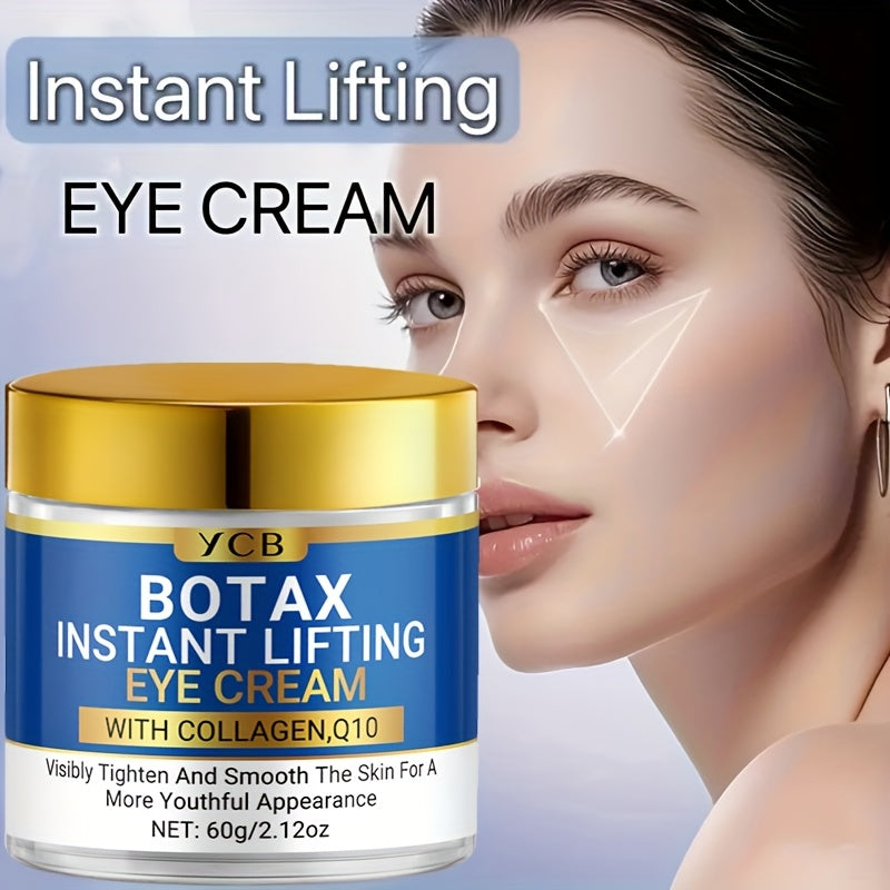 Instant Firming Botax Eye Cream, Moisturizing, Firming, Smoothing, and Enhancing Radiance, with Hyaluronic Acid, Collagen, Retinol, and Caffeine, Making the Skin Around the Eyes Look Younger, 60g/2.12oz