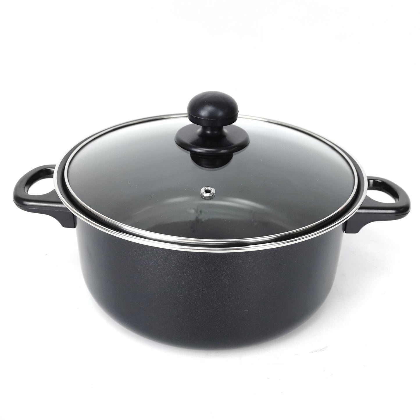 4 PCS Set + 3 Lids Black Non Stick Cookware Set Cooking Pot Frying Pan Saucepan With Lids Kitchen Cooking Accessories