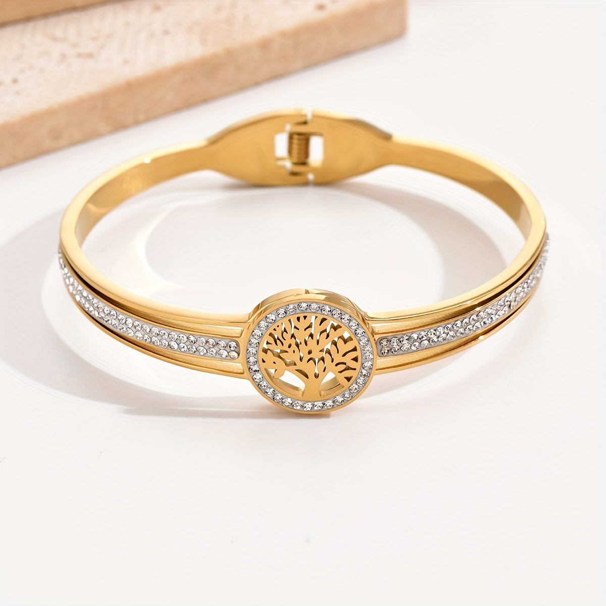 TREE OF LIFE Women and Men's Stylish  Bracelet Made of 316L Stainless Steel, Perfect As a Holiday Gift Wealth Prosperity Health Fortune Jewelry Accessories