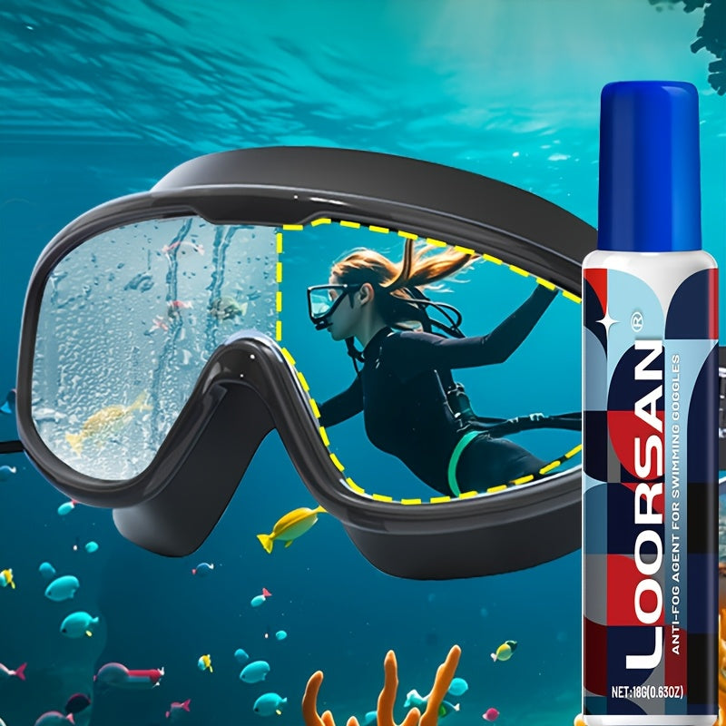 Anti-Fog Spray for Swimming Goggles, Fashion Glasses, and Diving Masks - Long-Lasting, Easy-to-Apply, White, Anti-Fog Coating for Enhanced Visibility, Diving Gear, and Sports Eyewear, Diving Gear Essentials, Sleek Bottle Des