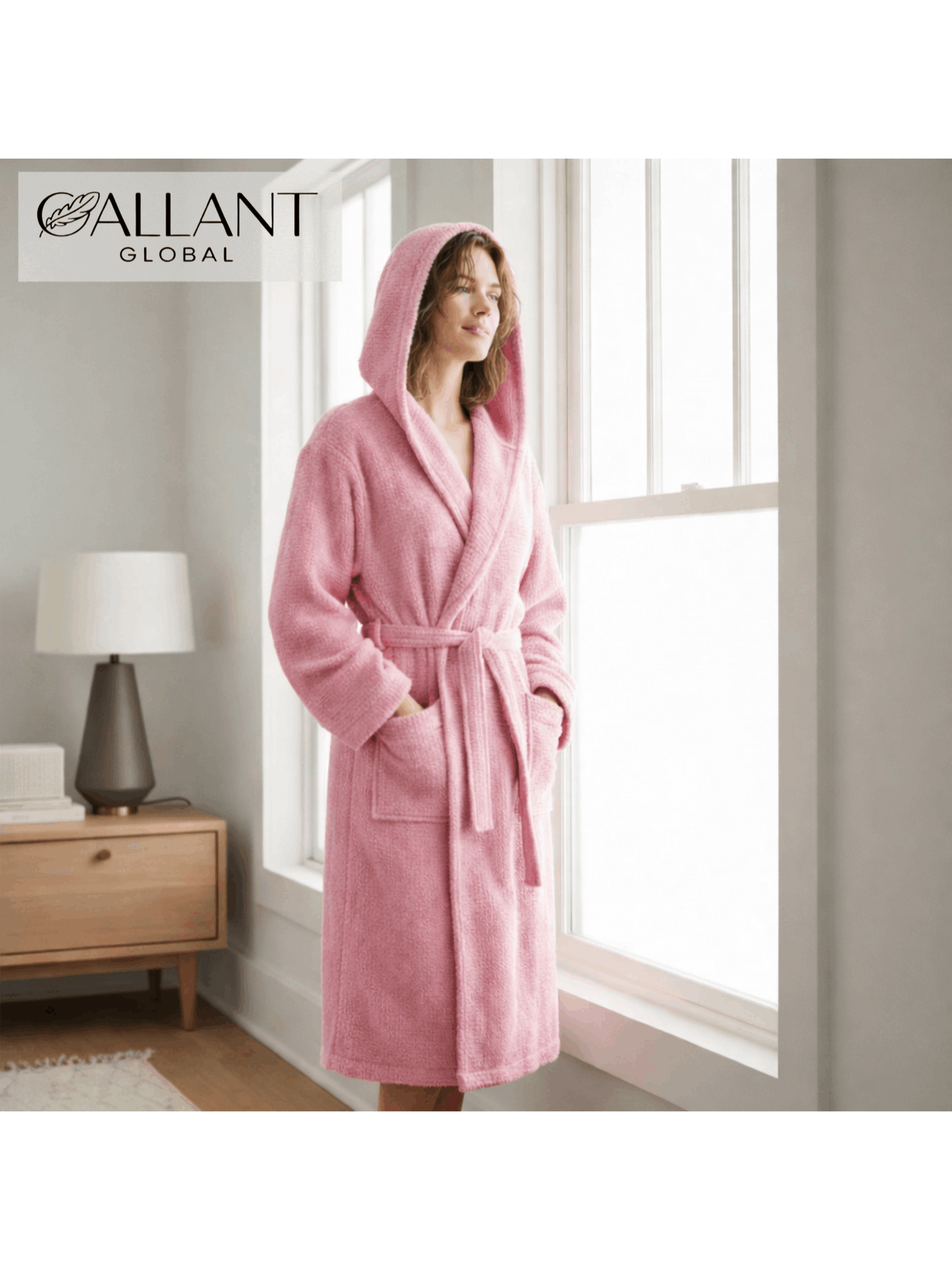 M-2XL Plus Size 4 Colors Premium Men Women 100% Luxury Cotton Super Soft Terry Towel Bath Hooded Robe Ladies Dressing Gowns Towel Bathrobe Nightwear Housecoat Bathing Apparel Supplies