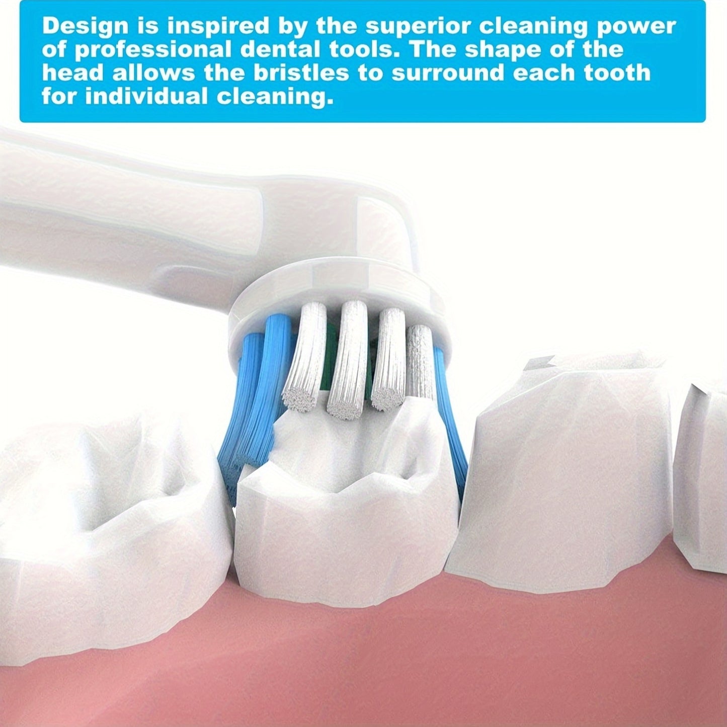 16PCS Set Oral B 16 Pack Professional Electric Toothbrush Heads Replacement, for Oral-B 7000/Pro 1000/9600/5000/3000/8000 Adult White, 1pc (16 Pack)