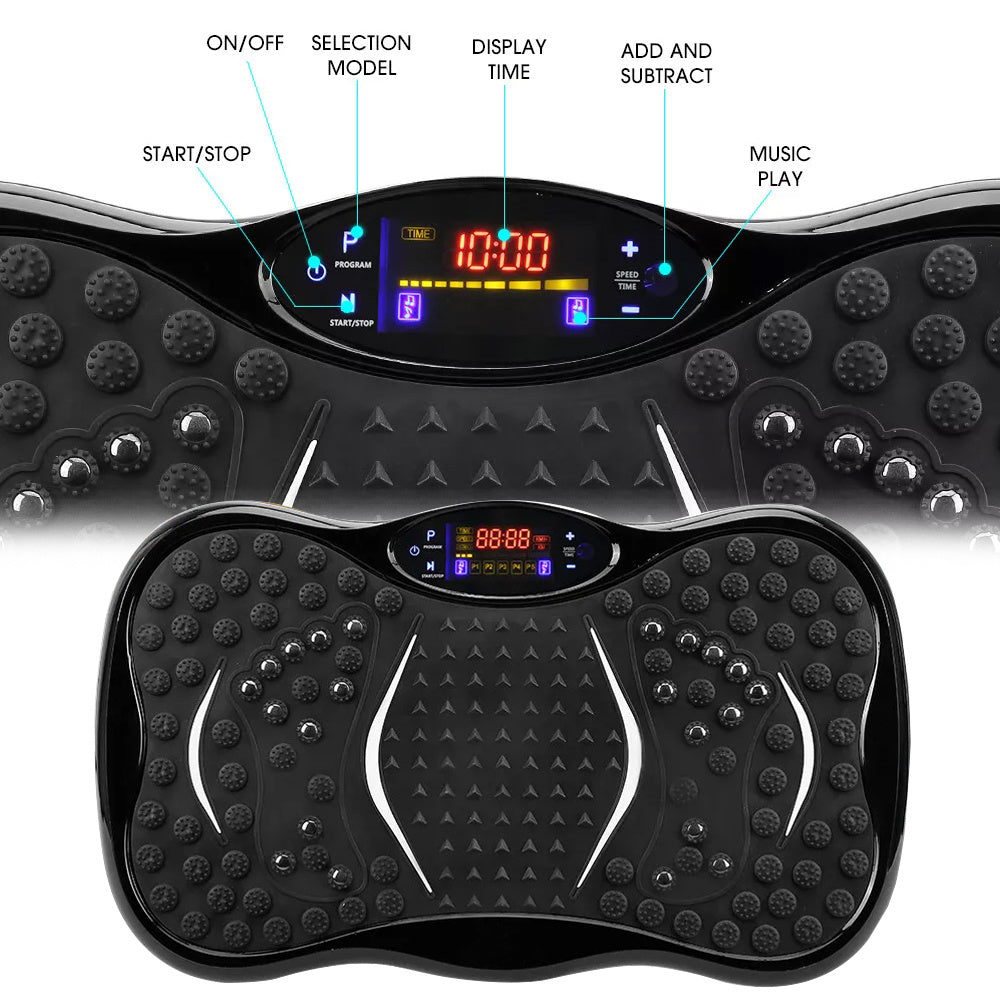 Home Gym Full Set Power Vibration Plate Exercise Machine – 99 Levels & 10 Modes, Bluetooth, Remote Control Home Fitness & Weight Loss Equipment | Full-Body Workout, Fat Burning & Muscle Toning