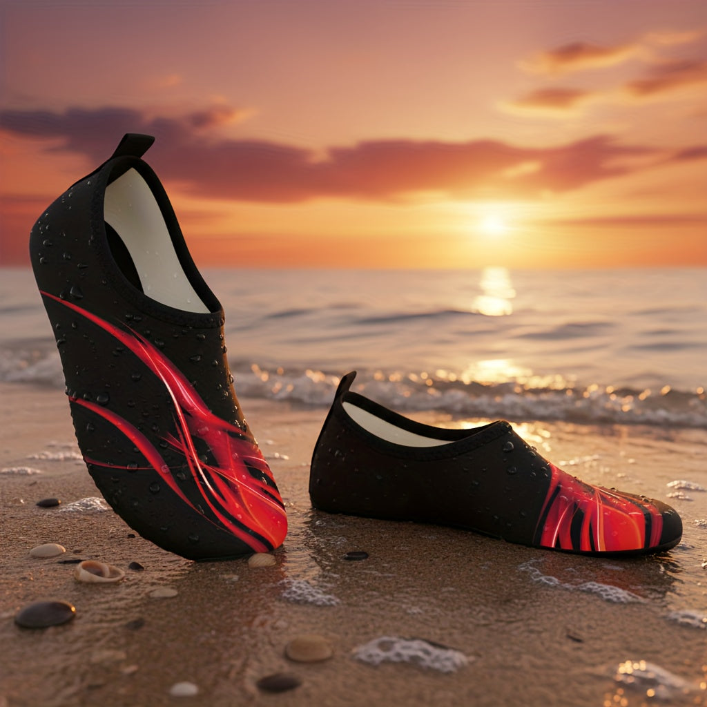 Quick-Dry Water Shoes for Swimming Surfing Yoga - Lightweight TPR Sole, Breathable Fabric Upper, All-Season Beach & Pool Shoes for Men & Women