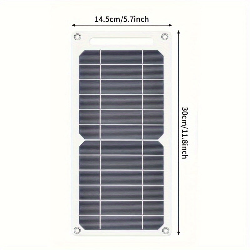30W Survival Solar Panel with 5V USB, Portable Solar Charger, Featuring Safe And Stable Charging, Suitable for Outdoor Power Supplies, Emergency Phone Charging, And RV Charging During Camping