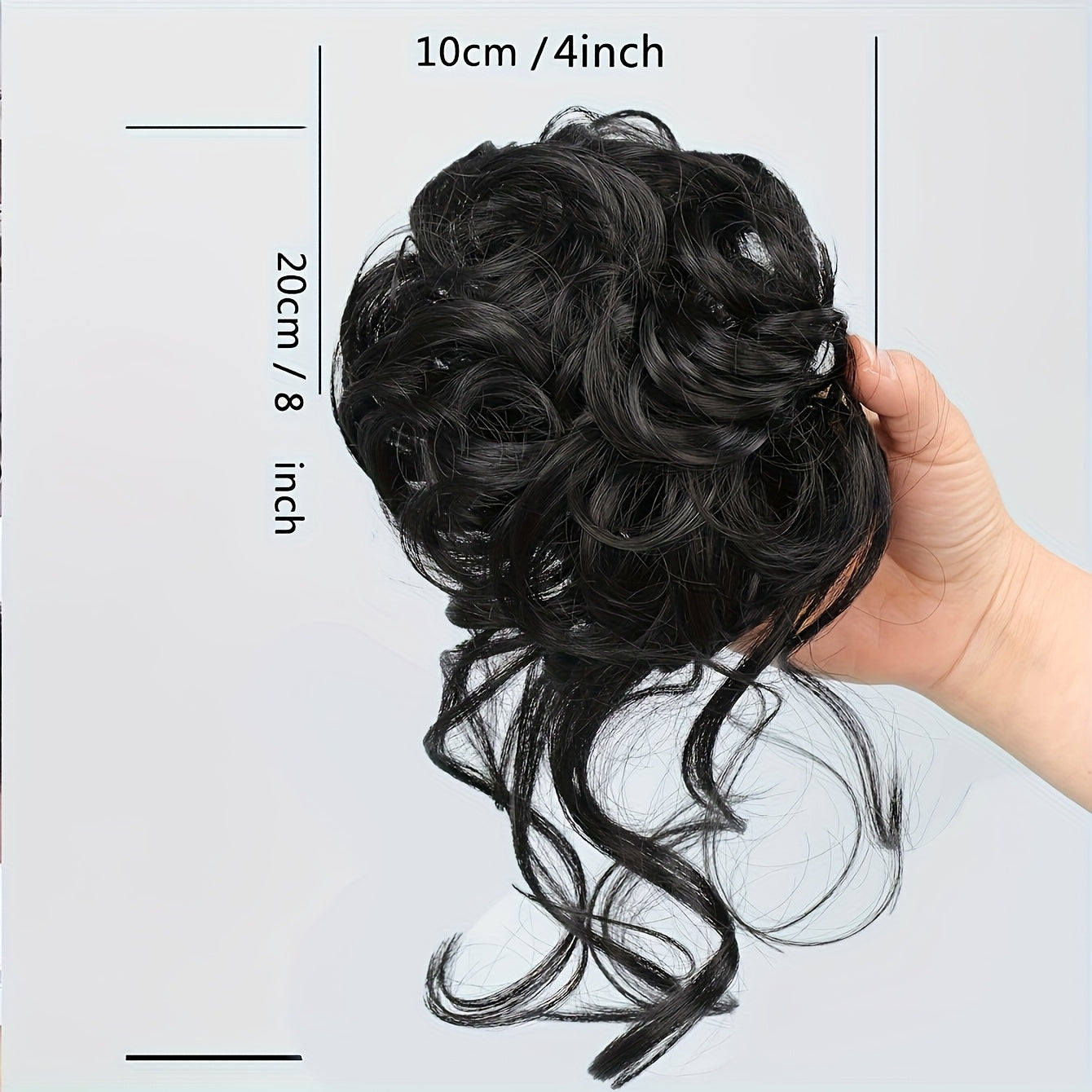 8-Inch Long Natural-Looking Synthetic Hair Wig with Elastic Headband - Easy to Apply, Perfect for Daily Wear, Versatile Hairpiece for All Occasions, Hair Wig, Versatile Hairpiece, Easy Application Wig