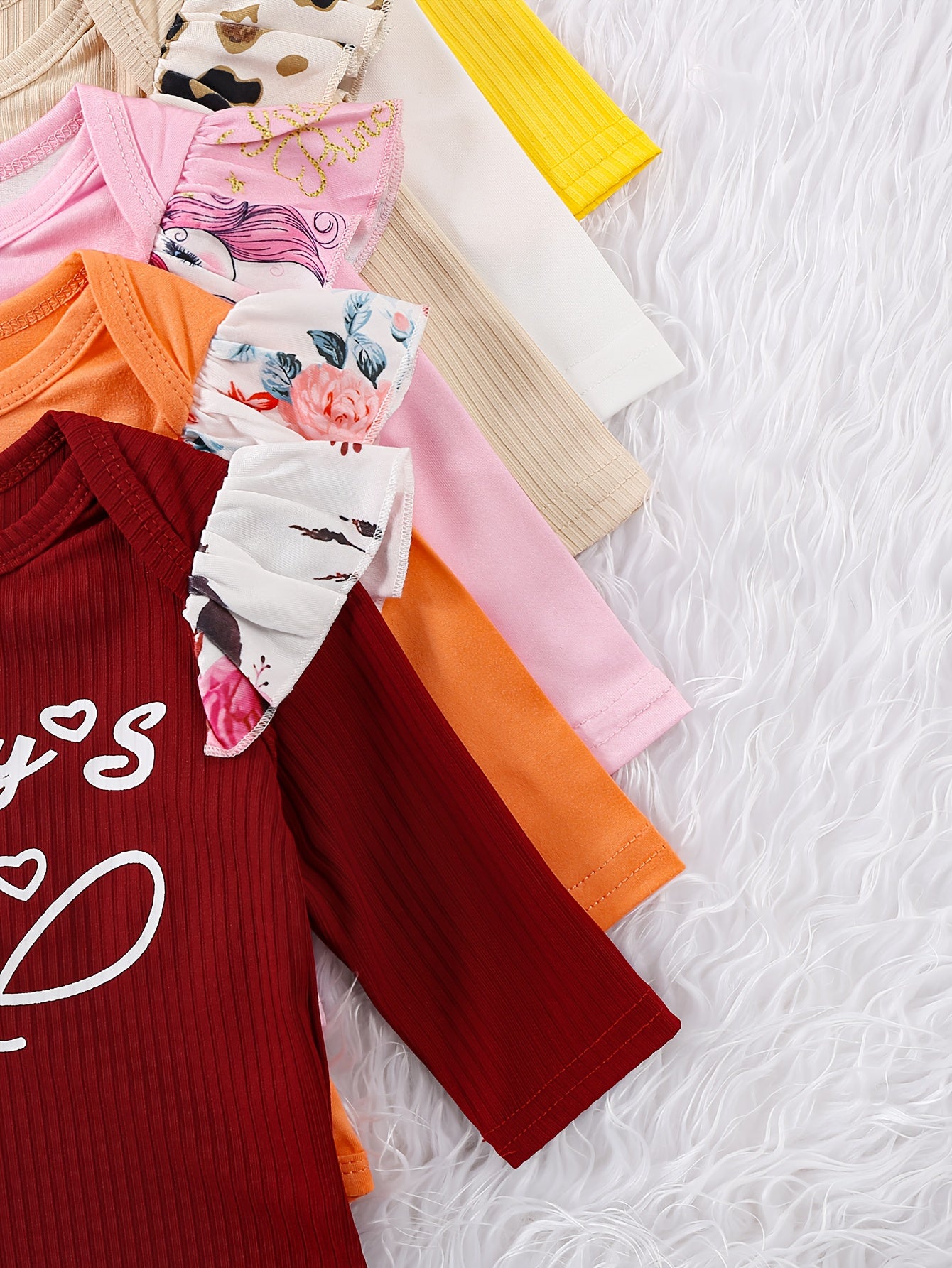 3 Sets of Random Newborn Autumn and Winter Letter Print Long Sleeve Rompers with Pants, Perfect for Outdoor, Baby Girl Outfits