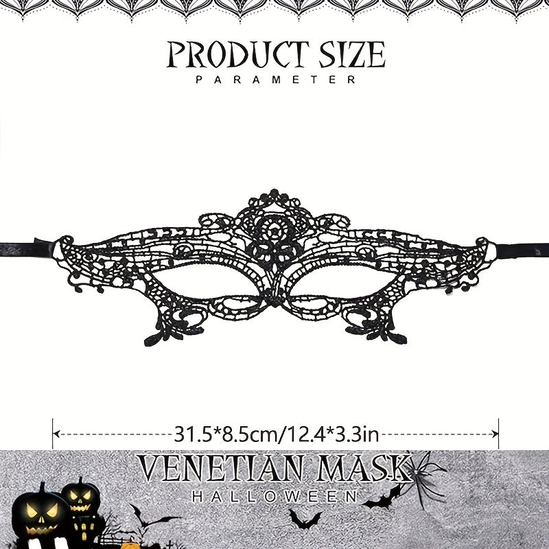 Big Bat Venetian Mask Halloween Sacred Events Lace Masks Black Masquerade Ball Venetian Eye Mask Cosplay Costume Jewelry for Women, Perfect for Room Decor Suitable for Men and Women.
