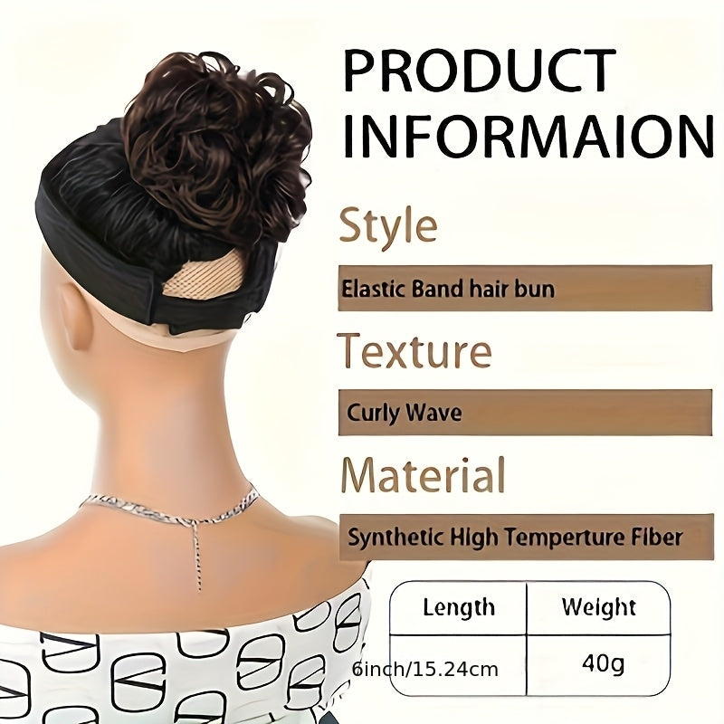 NEW Arrivals 6 Colors 6-inch Lazy Voluminous Ponytail Clip-in Wig | Fashionable Messy Bun Accessory, Quick Hairstyle Updated Trend Women's Wig Hair Care Accessories