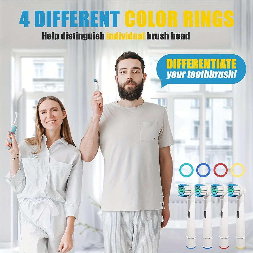 NEW 16 PCS Set Replacement Toothbrush Heads Compatible with Oral-B Pro 500/1000/1500/3000/3757/5000/7000/7500/8000 Electric toothbrushes - Soft Bristles for Gentle Cleaning, Dental Care Essentials, Hygienic Design, Family Den