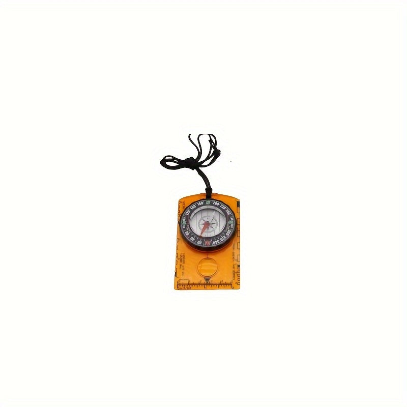 NEW 4 Colors  Waterproof Survival Compass with Scale - Durable Acrylic, Ideal for Outdoor Camping & Hiking, Color, Surveying, Map Scale