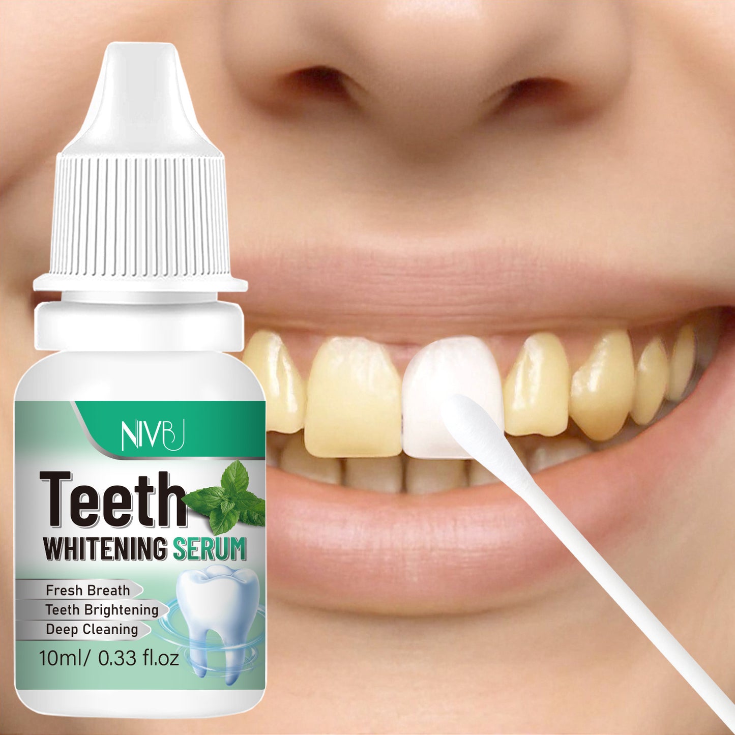 3 Days Teeth Serum, Dual-action Formula, Fresh Mint-Flavored, Fast Cleans Dirt on Tooth Surfaces, Freshens Breath, Deeply Cleanses the Oral, Completely Care to Tooth, Teeth Brightening, Gift for Girlfriend