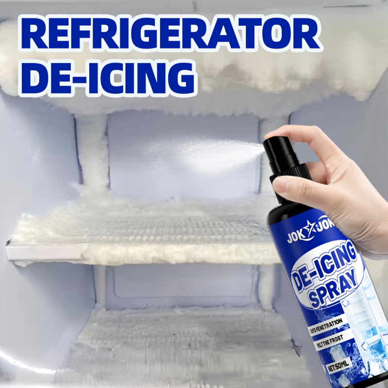 50ml + Shovel Set Refrigerator & Freezer De-Icer – Fast Ice Melting & Anti-Freeze Solution | Suitable for Home & RV Refrigeration Units Also for Vehicle Car Glass Windows