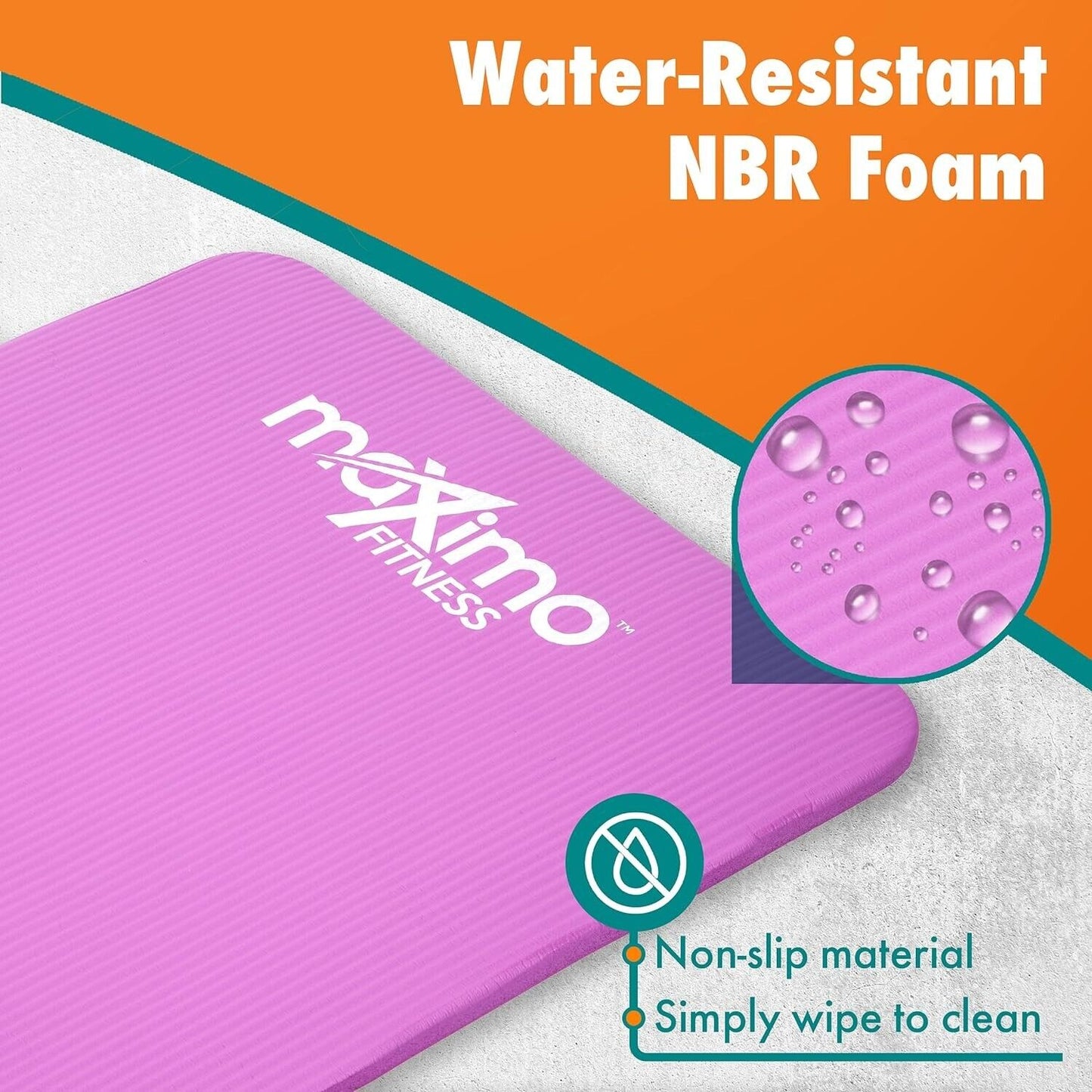 Yoga Exercise Mat Thick Non Slip with Carry Strap 15mm Workout for Home Large
