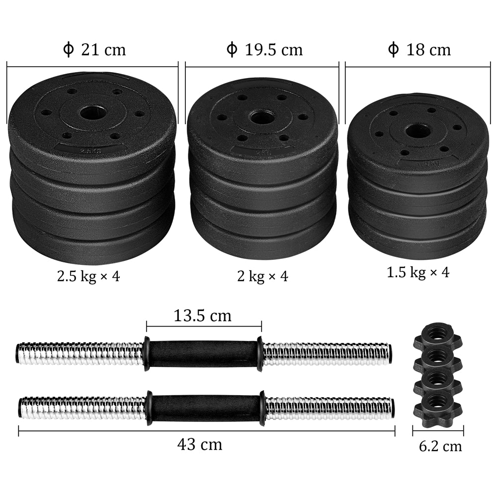 For Home Gym 2PCS Set  7.5/12.5/15kg  Dumbbell Set Adjustable, Adjustable Dumbbells, Dumbbell Weight Set, Free Weight Set Training Dumbbell Pair Lifting Dumbbells Weight Set for Home Gym, Full Set of 2 Dumbbells, Black