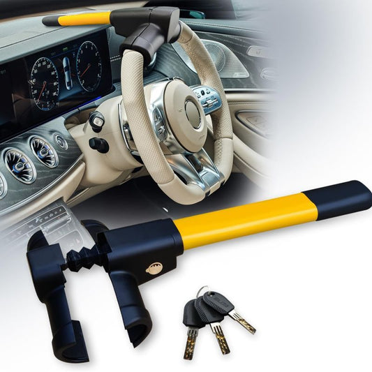NEW Steering Wheel Lock for Cars And Vans-Car Lock Anti-Theft Device-High Visibility Immobilizer-Vehicle Security Lock-Auto/SUV/Van to Deter Thieves and Secure Your Vehicle