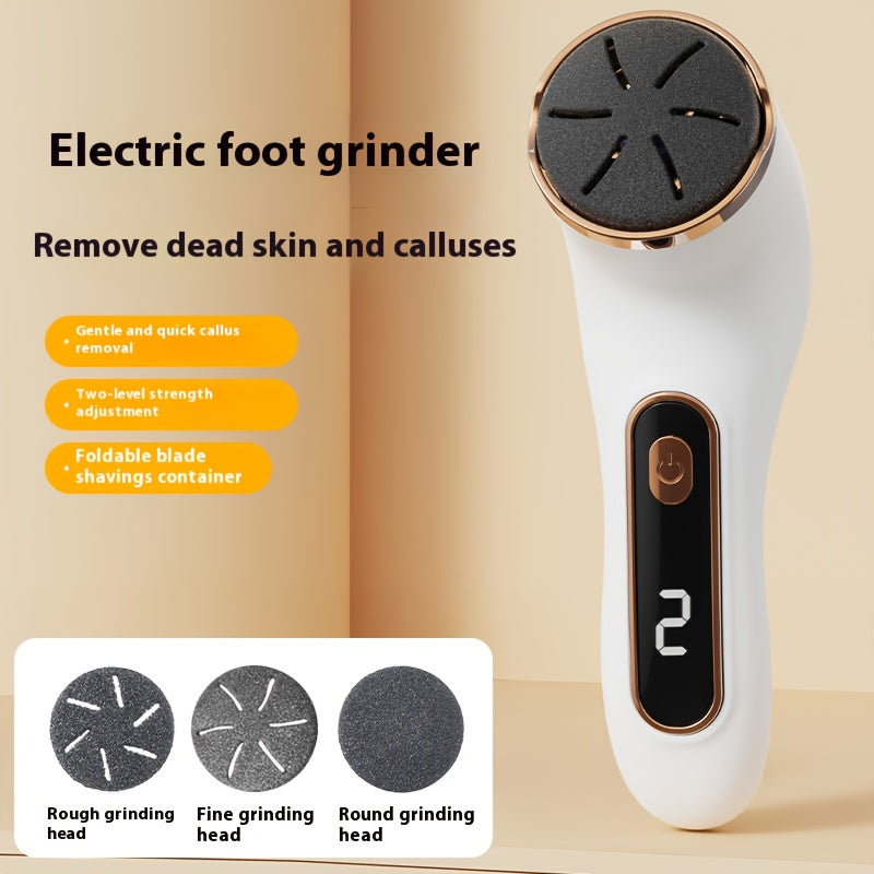 Electric Feet Callus Removers Rechargeable, Portable Electronic Foot File Pedicure Tools, Electric Callus Remover Kit, Professional Pedi Feet Care for Dead Skin, Hard Cracked Dry Skin Ideal Gift Electric Foot Repair Machine