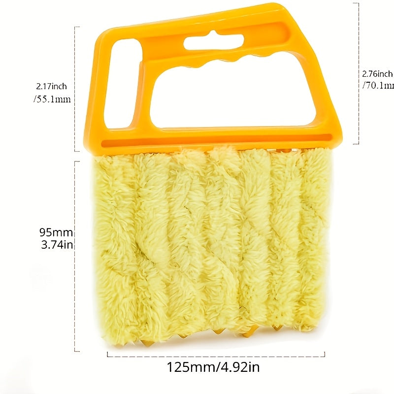2 PCS Set Microfiber Blind Cleaner Kit - Reusable Crevice Brush for Vents/Windows/Curtains - Washable Household Tool Home Office Cleaning Tools Sets