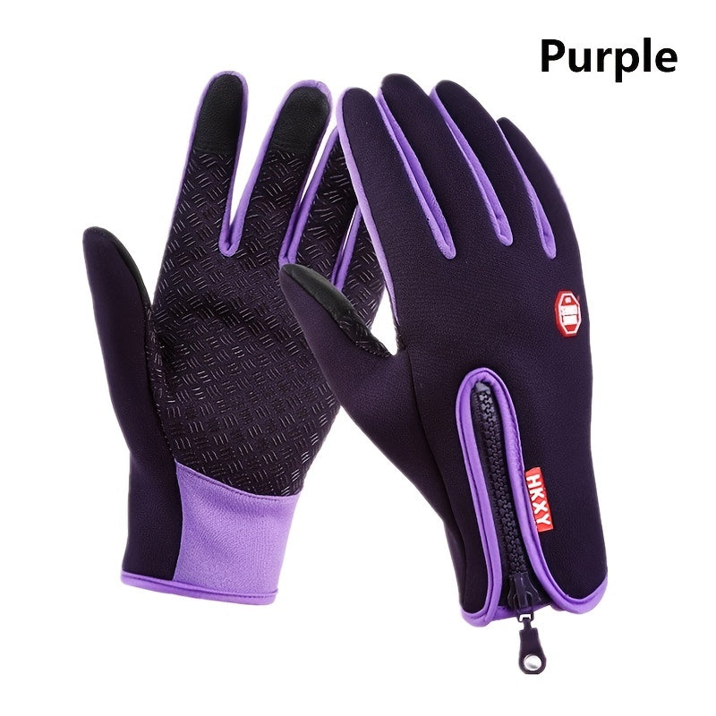 Men's and Women's Outdoor Touchscreen Windproof Gloves - Full-Finger Design, Warm-Keeping, Gloves for Cold Weather, Winter Gloves |Stylish Glove Design |Warm Gloves