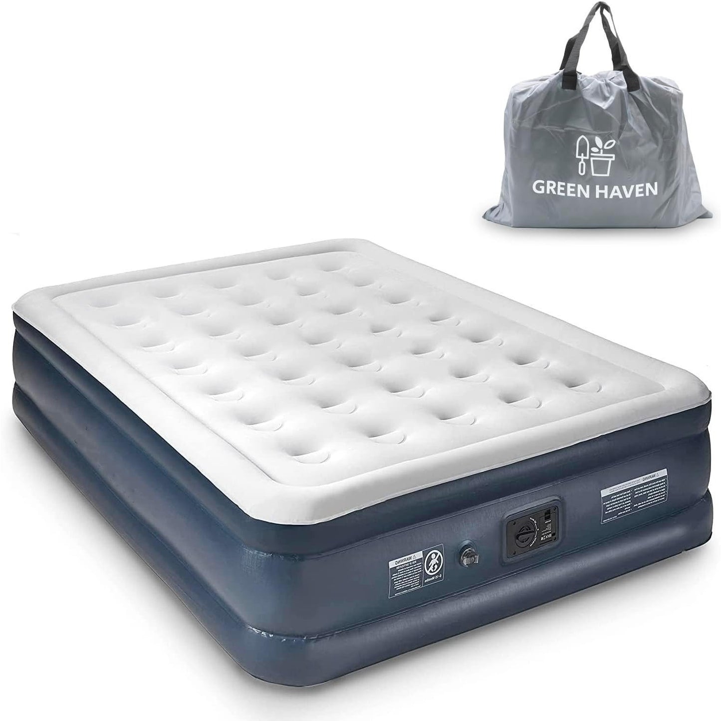 King Size Air Bed with Built-in Electric Pump – Self-Inflating Blow-Up Mattress for 2 Adults – Waterproof & Elevated for Camping, Guests, Indoor & Outdoor Use Furniture Supplies