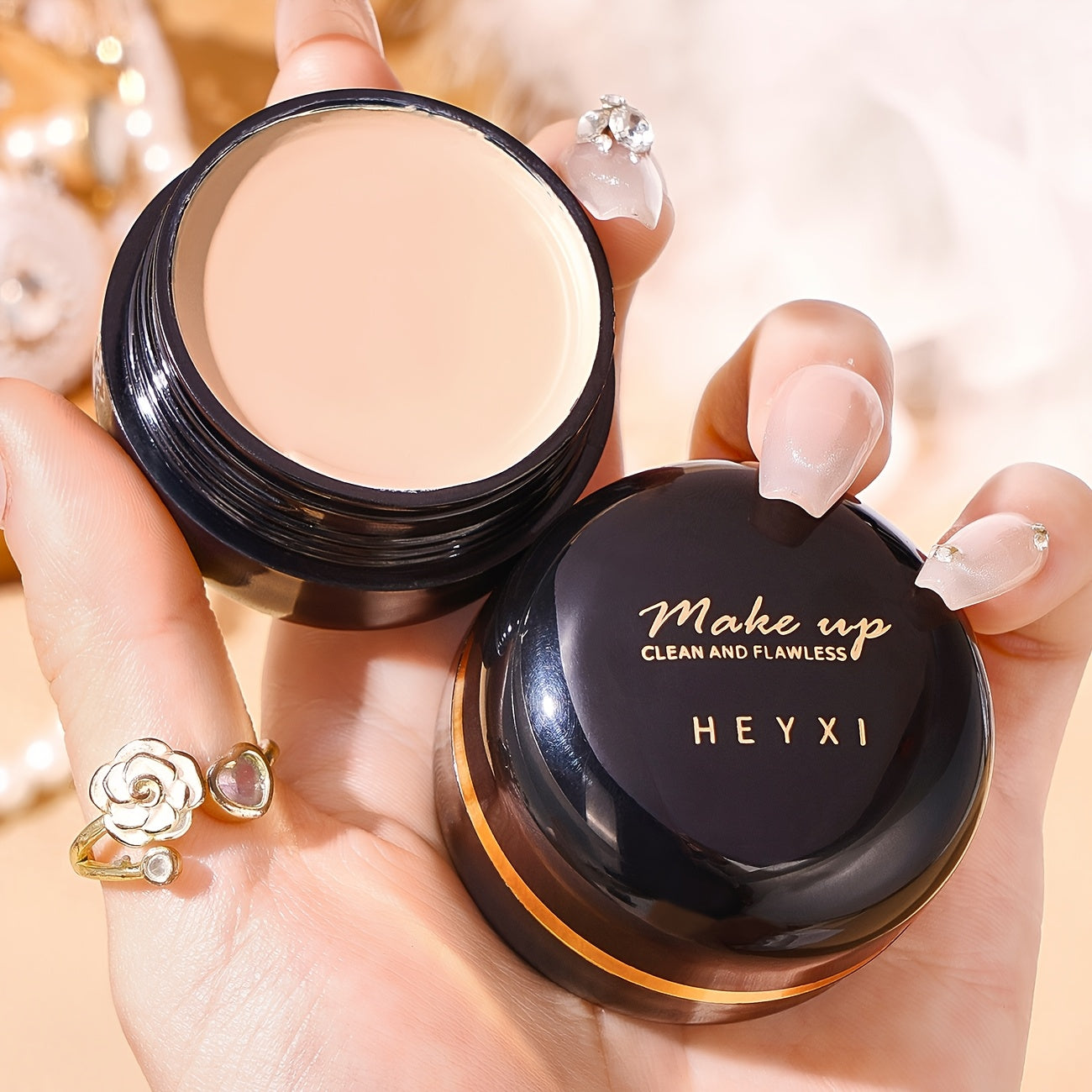 Full-Coverage Concealer for Mature Skin - Ideal for Natural Makeup to Cover Dark Circles, Spots, Marks, and Tear Troughs, with Long-Lasting Matte Finish