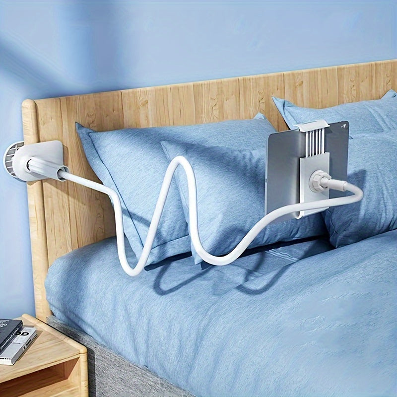 360° Rotating Black and White Color Stand for Tablets And Smartphones, Spiral Base, Lazy Holder, Bedside Stand for Phones And Tablets, Lazy Stand for Use in Bed