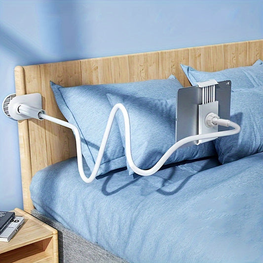 360° Rotating Black and White Color Stand for Tablets And Smartphones, Spiral Base, Lazy Holder, Bedside Stand for Phones And Tablets, Lazy Stand for Use in Bed
