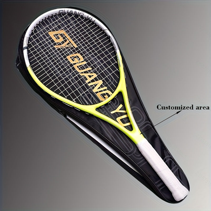 NEW Arrivals 3PCS Set 3 Colors PRO 87 Carbon Fiber Tennis Racket + Bag + Free Ball - High-Elasticity Lightweight Adult & Youth Beginner/Advanced Racquet, Balanced Weight Design for Fast Swing Speed, Ideal for Training, Tourna