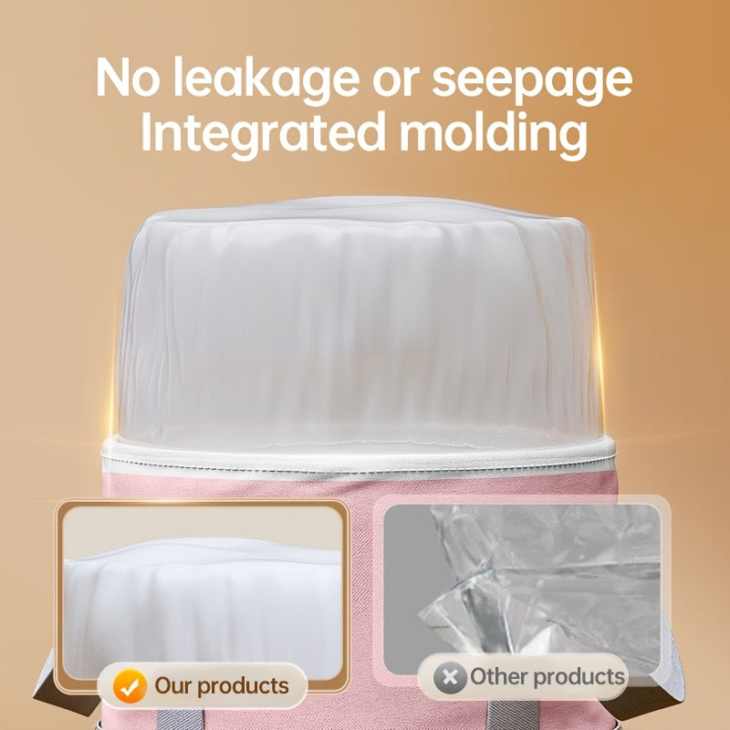 Explor Foot Spa - Portable Foldable Leg & Foot Bath Bucket with Ergonomic Handles, No Electricity Needed, Non-Toxic & Formaldehyde-Free, Pink & Grey Design for Home, Dorm, Travel Relaxation