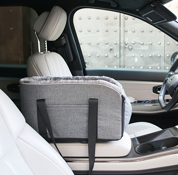 Pet Car Cat and Dog Bed, Car Center Console Organizer, Cat Bed, Car Mat, Seat Cover, Pet Travel Tote Bag, Suitable for Small to Medium-Sized Pets