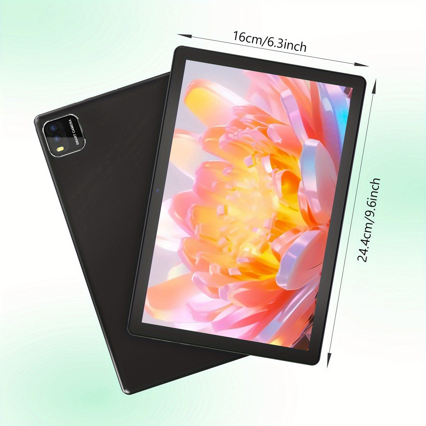 Full Set 10 Inch 2-in-1 Tablet with Keyboard/protective Case/mouse/stylus, Quad Core Android 15 Tablet 12 (3+9 Expansion) GB+64GB+1TB Expansion Tablet, 1280 * 800 IPS Touchscreen Tablet, 2.4G/5G WiFi 6, 2MP+8MP Dual Cameras,