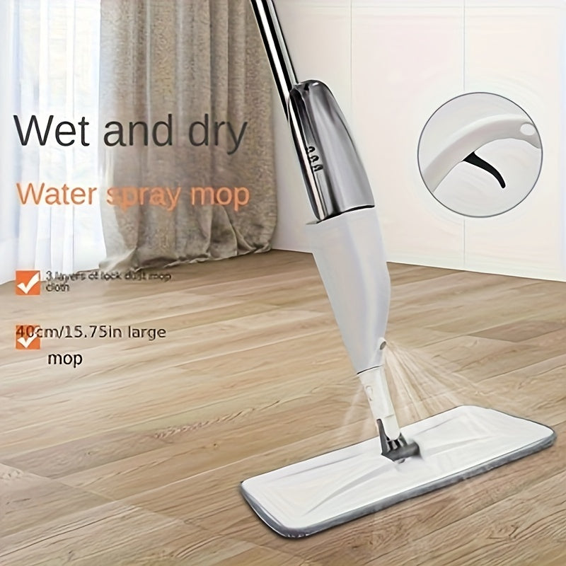 2-in-1 Spray Mop with Reusable Pads - Wet/Dry Cleaning & Disinfection for Floors, Multi-Surface Use in Bedroom, Kitchen, Living Room, Patio - Effortless Mop-Free Design, Floor Cleaning Mop, Ergonomic Handle, Efficient Sprayer