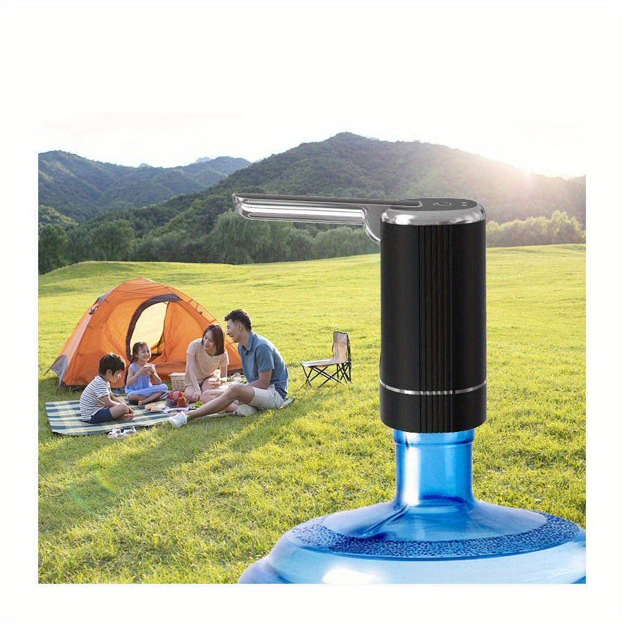 Outdoor Travel Camping Beach Electric Universal Water-Bottle Pump Dispenser 5-Gallon: KT077 Foldable Automatic Water Bottle Pump, Portable Electric Drinking Water Pump USB Charging 3.79-18.93 L Water Bottle Switch