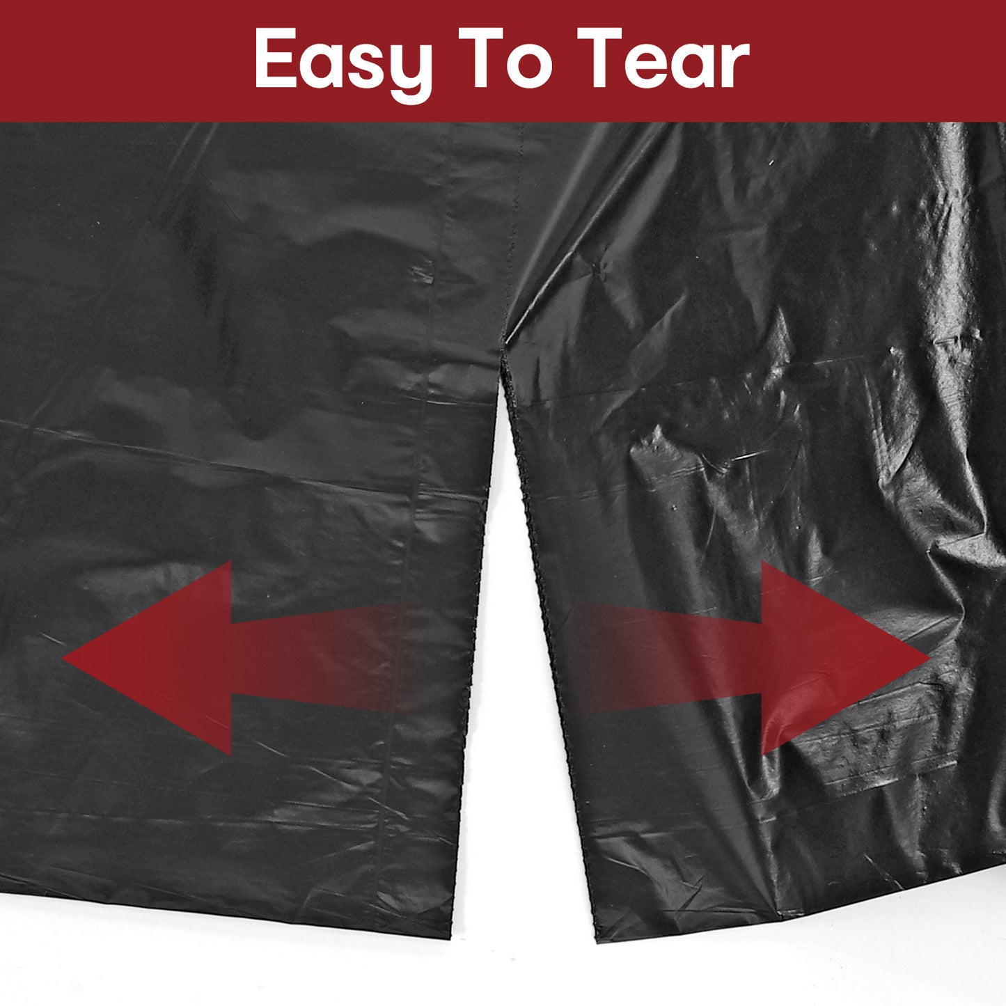 50-Pack Heavy Duty Refuse Sacks – Extra Strong, 100L Recyclable Bin Bags | Leak-Resistant, Durable Waste Disposal Bags for Household & Commercial Use | 99 x 75cm